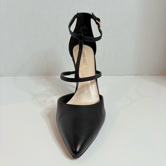 Nine West Black stiletto ankle strap Heels women’s size 10 - Picture 6 of 14